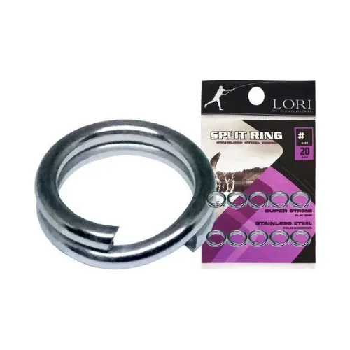 Argola Split Ring Reforçado Lori N°3 - Cartela C/ 20 Pcs