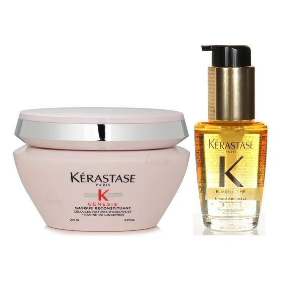 Genesis Máscara 200ml + Elixir Ultime Óleo 30ml Kérastase