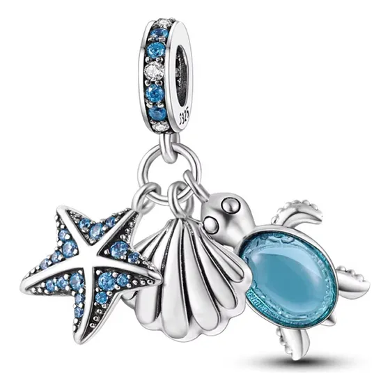 Dije Charms Para Pulsera Collar Tortuga Mar Aptos Pandora