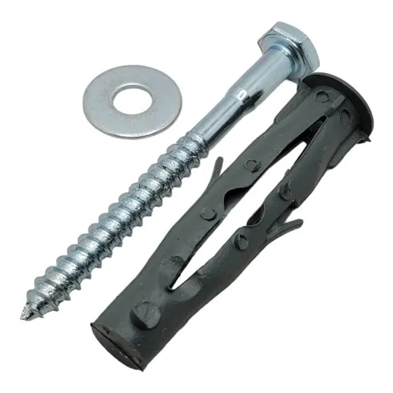 50 Parafuso + Bucha 10mm Tijolo Oco Bloco Vazado + Arruela