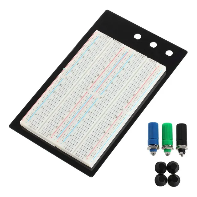 Protoboard 1660 Puntos Tablero Zy-204 Conectores Banana Pcb
