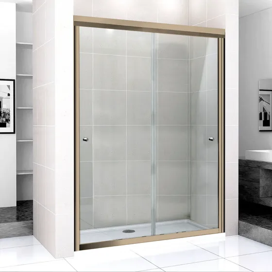 Cancel De Baño Con Cristal Templado 6mm Y Herraje De 185x150