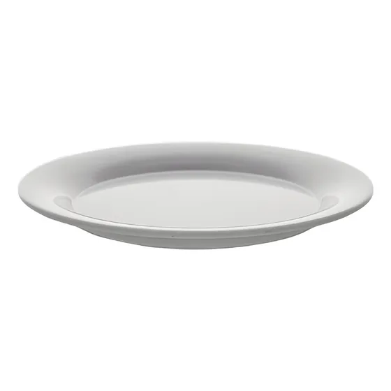 Plato Bajo Melamina 22,8 Cm Melamina Wellington Color Blanco