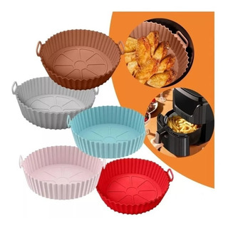 4 Molde Silicon Freidora Aire Circular Reutilizable Horno 4 Molde Silicon Freidora Aire Circular Reutilizable Horno
