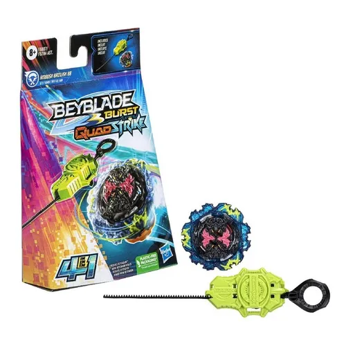 Inicial B8 de Beyblade Burst Quadstrike B8, Hasbro F6807, color verde