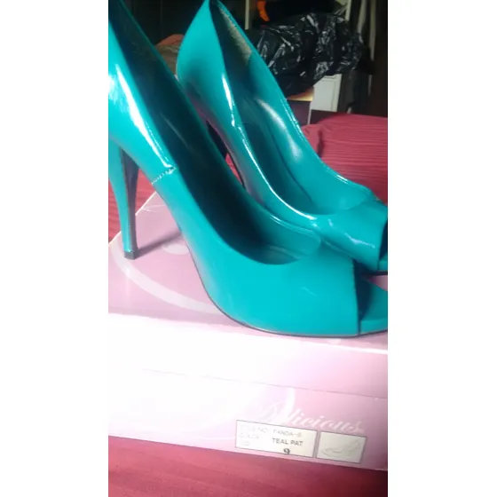 Zapatos De Vestir No. 38. Tacon 10cm. 04pulgadas.usados