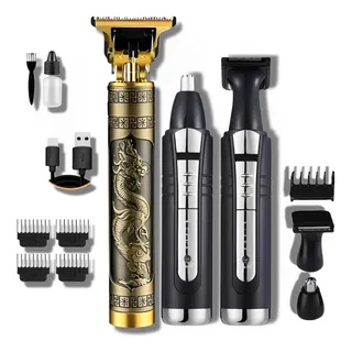 Kit Maquina DragĂŁo Cabelo Barba E Aparador De Pelo De Nariz Kit Maquina DragĂŁo Cabelo Barba E Aparador De Pelo De Nariz