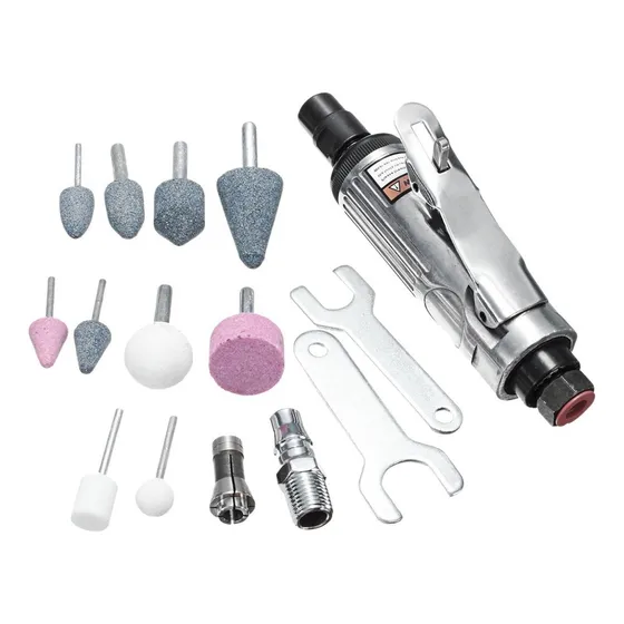 Retífica Pneumática Mini Esmeril De Ar Profissional + Maleta Potência 2400 W