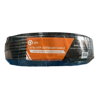 Gio Cable De Red Utp Cat5e Para Exterior Reforzado 100mts
