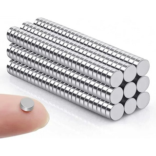 100 Imanes Neodimio 5mm X 2mm Niquelados Potentes 100 Imanes Neodimio 5mm X 2mm Niquelados Potentes