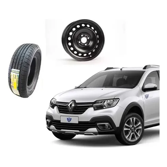 Auxilio Sandero Chapa+neumatico185/65 R15 Westlake Envios