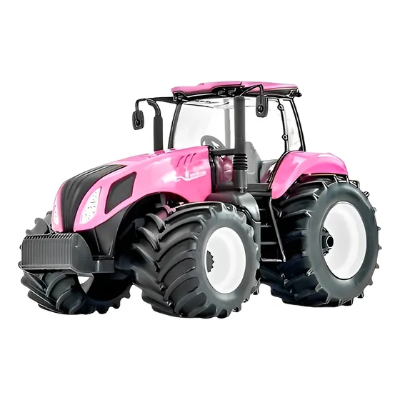 Trator Brinquedo Miniatura New Holland T8 Agriculture Rosa
