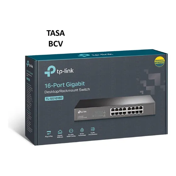 Switch 16 Puerto Gigabit 10/100/1000 Tl-sg1016d Rack Tp-link