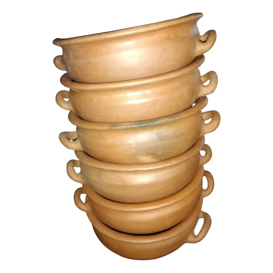 Cazuelas De Barro Cocido Set Compoteras Picadas
