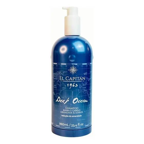 Shampoo Deep Ocean Desamarelador 990ml El Capitan