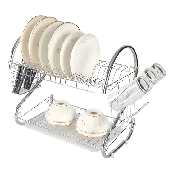Escurridor Platos Platera Acero Inoxidable Vaso Cocina Espon