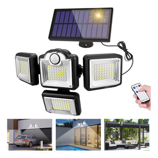 Llinpi® Lampara Solar Exterior Jardín Pared 192 Led Ip65 Llinpi® Lampara Solar Exterior Jardín Pared 192 Led Ip65