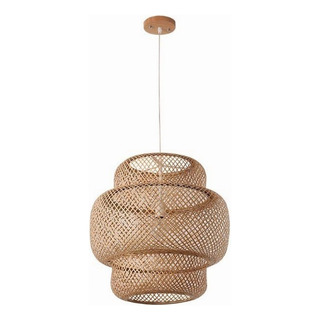 . Lámpara Colgante Led De Tejido De Bambú, Candelabro . Lámpara Colgante Led De Tejido De Bambú, Candelabro