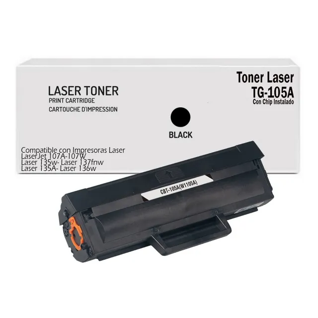 Tóner Laser Genérico 105 Para Laserjet 107a 107w 108w 135w