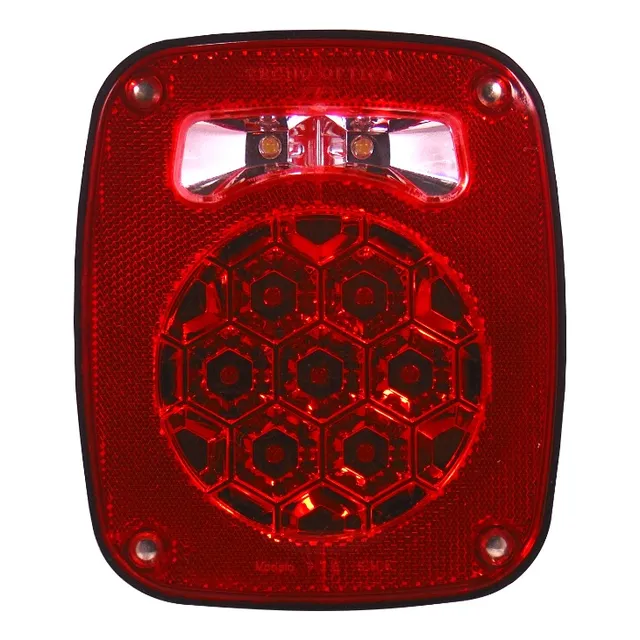 Calavera Automotriz Bicolor 0995100 Tecnolam Cuadrada