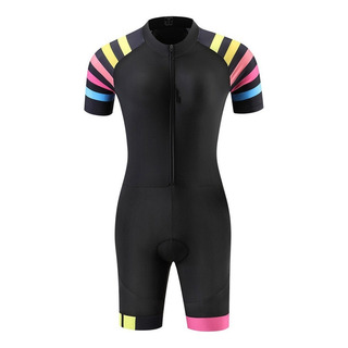 Traje De Triatlón Para Mujer Manga Corta Conjunto De Mtb Traje De Triatlón Para Mujer Manga Corta Conjunto De Mtb