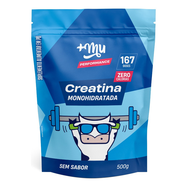 Refil Creatina Monohifratada Sem Sabor 100% Puro 500g +mu Sem Sabor Refil Creatina Monohifratada Sem Sabor 100% Puro 500g +mu Sem Sabor