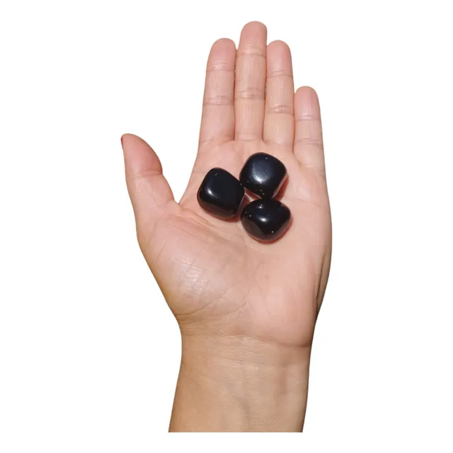 Set 3 Piedras Obsidiana Cuarzodecohogar.