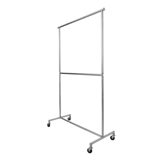 Rack Ropa Doble Nivel Viajero Desarmable Organizador 1.00