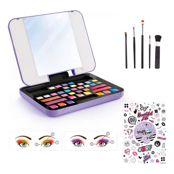 Maletín De Maquillaje Con Espejo Y Luz Led,  Style 4ever