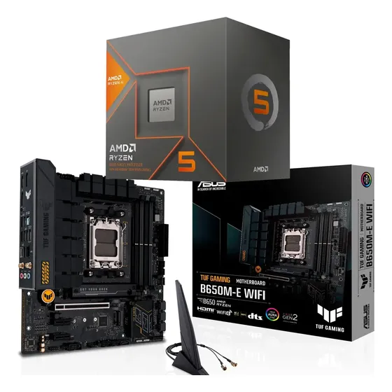 Kit Amd Ryzen 5 7600x + Asus Tuf Gaming B650m-e Wifi