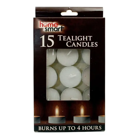 Velas Flotantes Tea Light Blancas Sin Aroma  15 Unds De 38mm