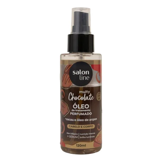 Salon Line Multy Chocolate Cabelo E Corpo Óleo 120ml