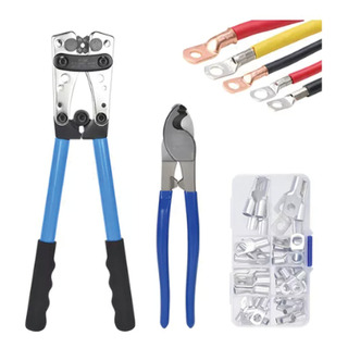 Pinzas De PresiĂłn Hexagonal + Cortador De Cables +60 Bornes Pinzas De PresiĂłn Hexagonal + Cortador De Cables +60 Bornes