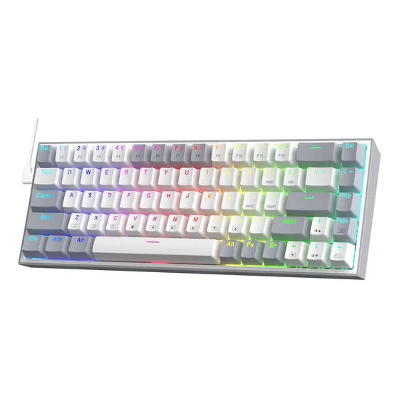 Teclado Mecánico Redragon K631 Castor Rgb Switch Red