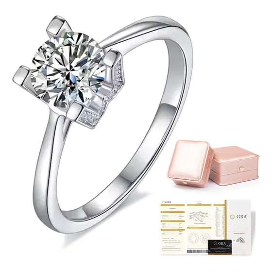 925 Anillos De Compromiso De Plata Esterlina Para Parejas