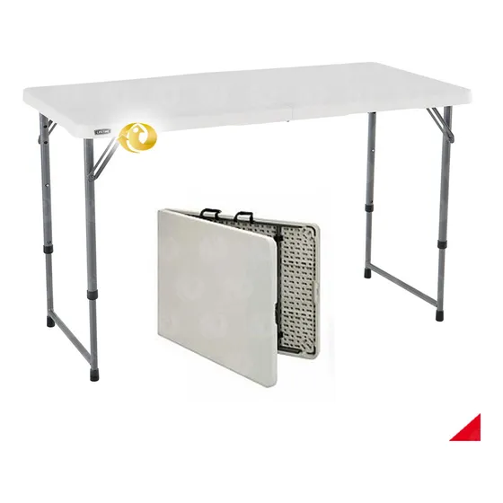Mesa Plegable Lifetime Original 120 X 60 Cms Polietileno