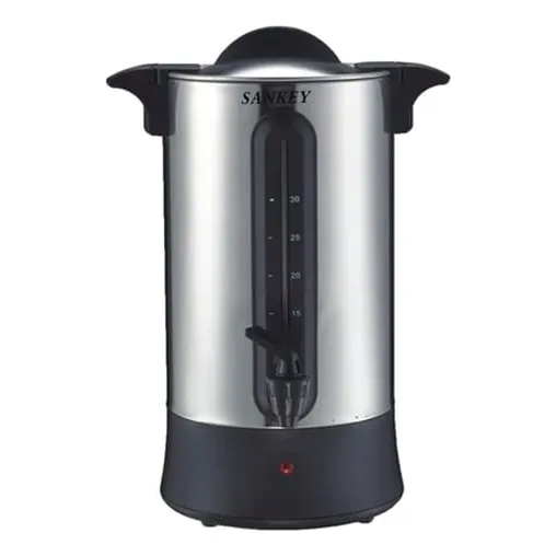 Cafetera Percoladora De 30 Tazas Con Dispensador Acero Inox