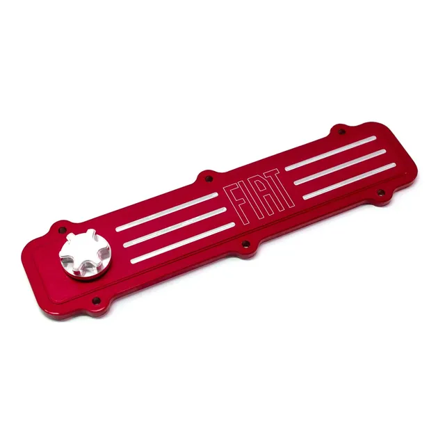 Tapa De Valvulas Aluminio Roja Fiat Uno Motor Tipo 1.4 1.6