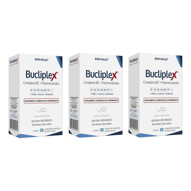Kit/3 Un Bucliplex Comprimidos - Dovalle