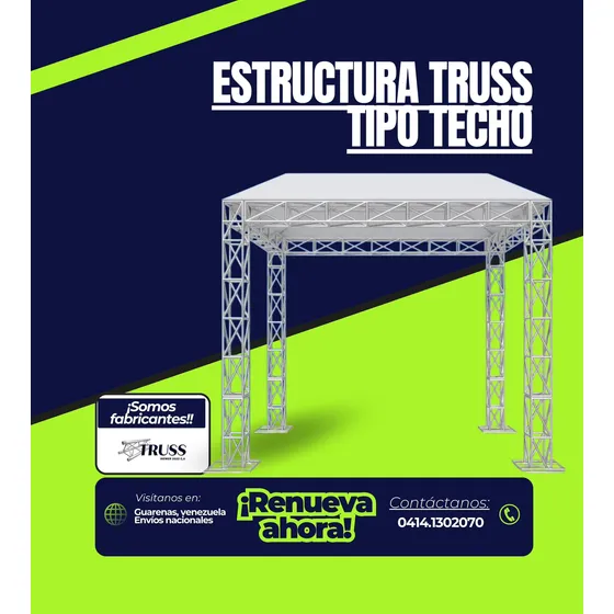 Truss Tipo Techo Estructura