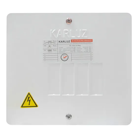 Caja Breaker Metalica 4 Circuitos Certificada Induma