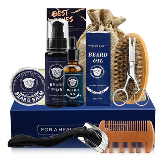 Kit Cuidado De Barba Para Hombres, Herramientas Aseo Bigote Kit Cuidado De Barba Para Hombres, Herramientas Aseo Bigote