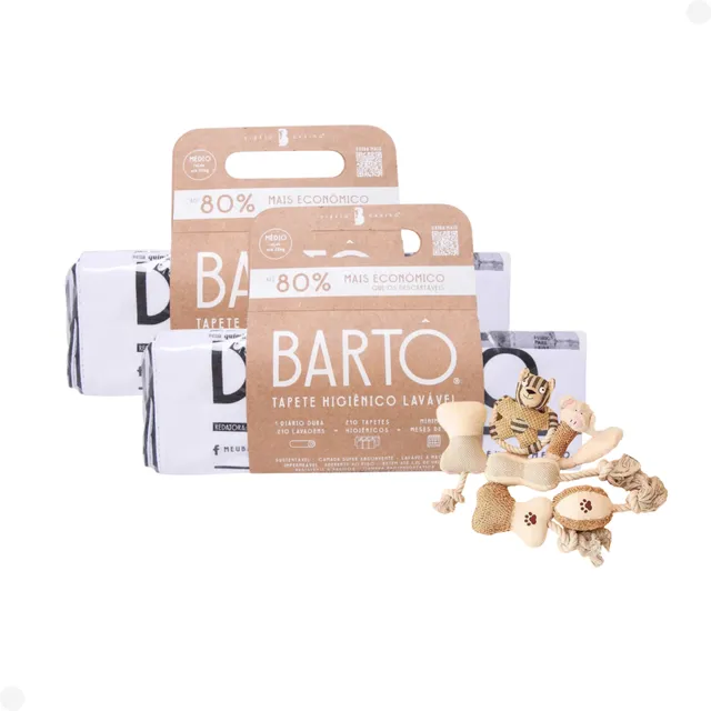 2x Tapete Higiênico Cachorro Lavável Antiodor M + Brinde