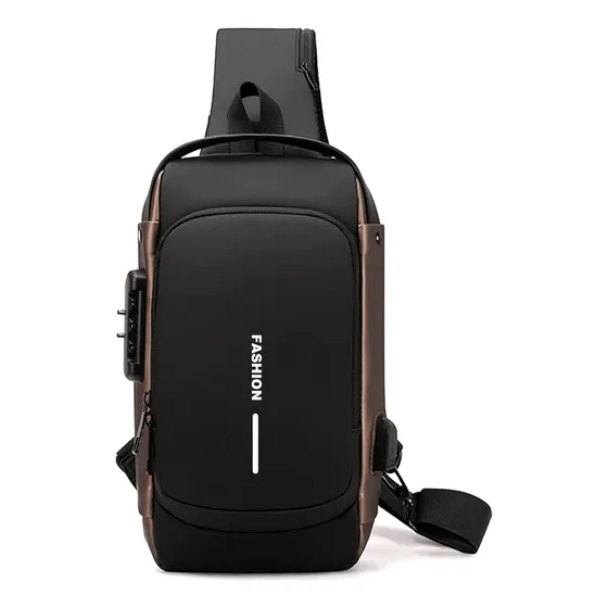Bolso Bandolero Caballero Negro 100% Importado Multiuso 
