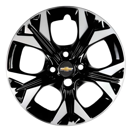 Jogo 4 Calota Aro 14 Onix Prisma 2021 Esportiva Gm Agile - Preto