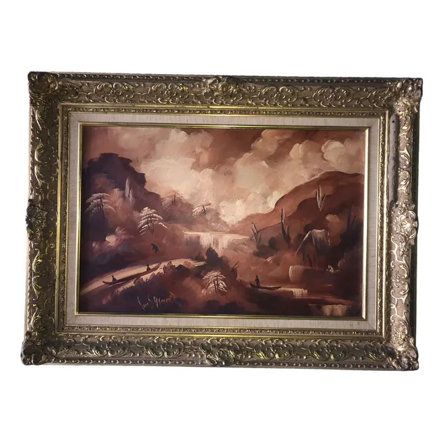 Cuadro Al Oleo Realizado Por El Afamado Pintor Luis Ordaz