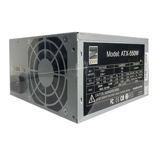 Fuente De Poder 550 Watts Atx Zion Computador
