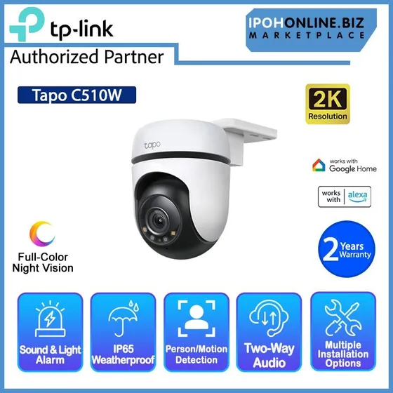 Camara Seguridad Tp-link Tapo C510w Wifi + Vision Nocturna