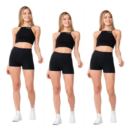 Pack 3 Calzas Shorts Mujer Confección Nacional