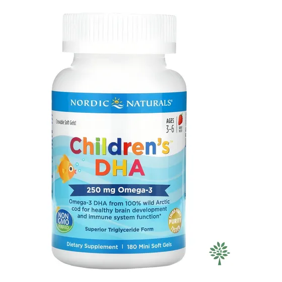 Children's Dha, fresa, 250 mg, 180 minigeles blandos Eua Sabor Morango